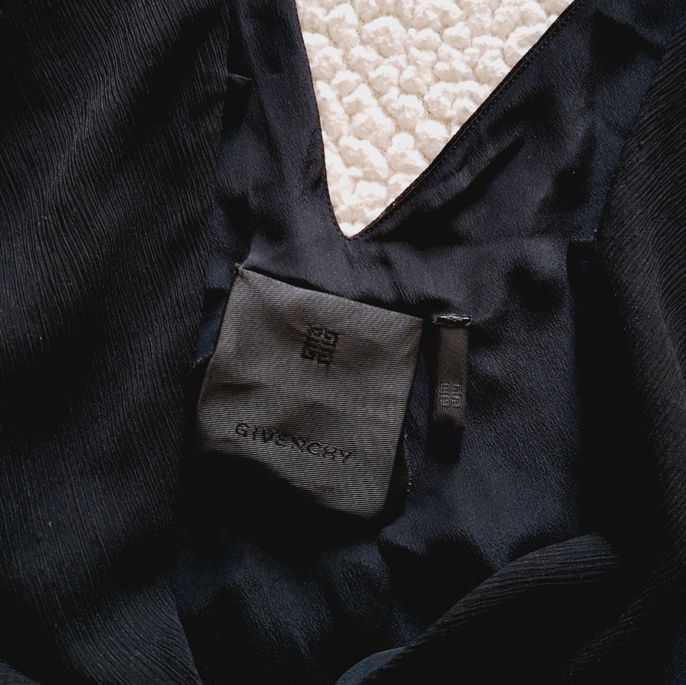 GIVENCHY Off Shoulder Maxi Dress Gown Black Sz 14 Org $5,995 - Picture 8 of 16